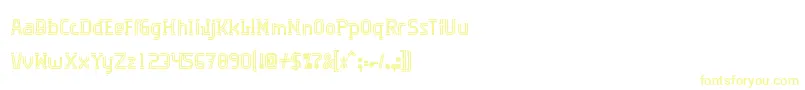 Algorithma-Schriftart – Gelbe Schriften