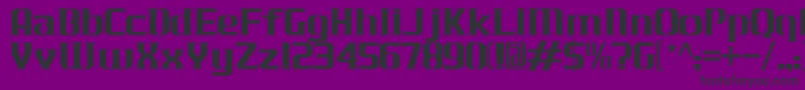 JLogCameronEdgeNormal Font – Black Fonts on Purple Background