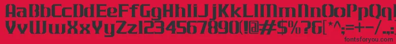 JLogCameronEdgeNormal Font – Black Fonts on Red Background
