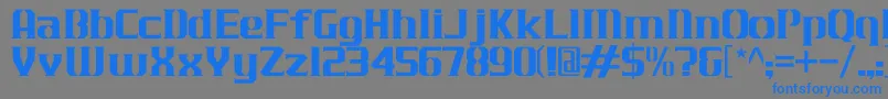 JLogCameronEdgeNormal Font – Blue Fonts on Gray Background