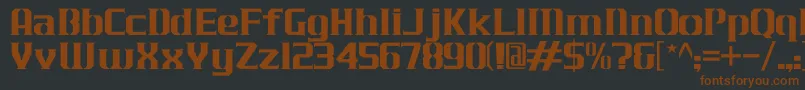 JLogCameronEdgeNormal Font – Brown Fonts on Black Background