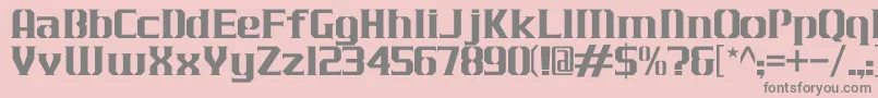 JLogCameronEdgeNormal Font – Gray Fonts on Pink Background