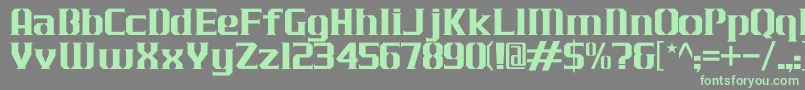 JLogCameronEdgeNormal Font – Green Fonts on Gray Background