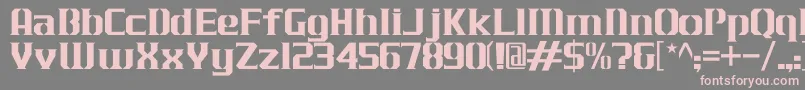 JLogCameronEdgeNormal Font – Pink Fonts on Gray Background