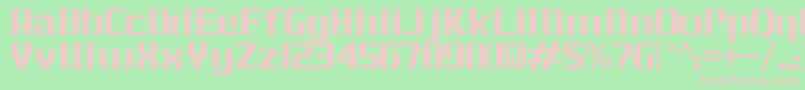 JLogCameronEdgeNormal Font – Pink Fonts on Green Background