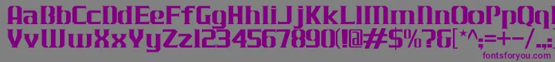 JLogCameronEdgeNormal Font – Purple Fonts on Gray Background