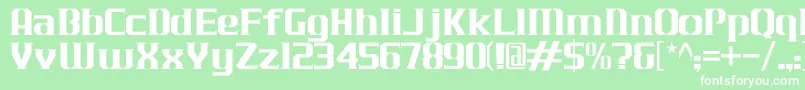 JLogCameronEdgeNormal Font – White Fonts on Green Background