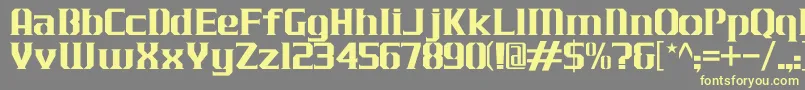 JLogCameronEdgeNormal Font – Yellow Fonts on Gray Background