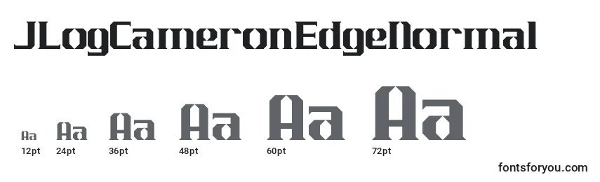 Размеры шрифта JLogCameronEdgeNormal
