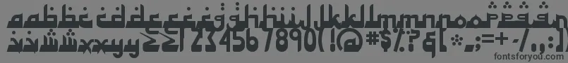 ALHAD    Font – Black Fonts on Gray Background