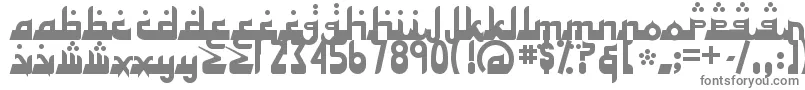 ALHAD   -Schriftart – Graue Schriften auf weißem Hintergrund