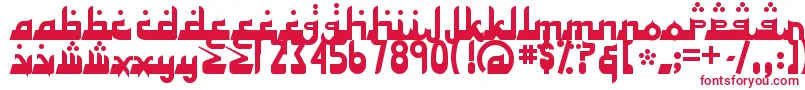 フォントALHAD    – 赤い文字