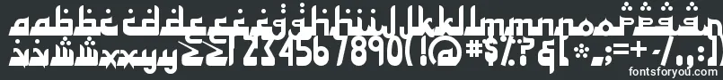 ALHAD   -fontti – valkoiset fontit