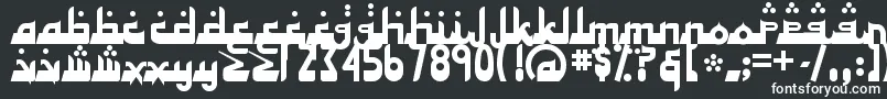 フォントALHAD    – 白い文字