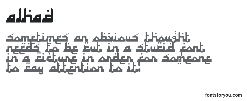 ALHAD    (119090) Font
