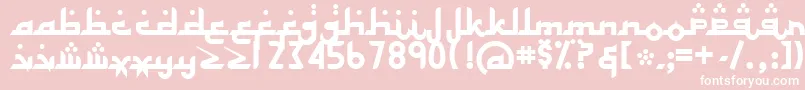 ALHAMBRA Font – White Fonts on Pink Background