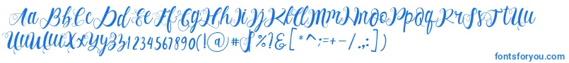 Fonte Alhenya Script – fontes azuis