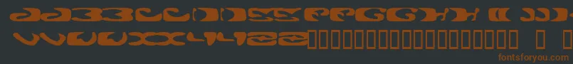 ALIE    Font – Brown Fonts on Black Background