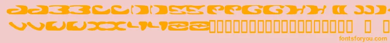 ALIE    Font – Orange Fonts on Pink Background
