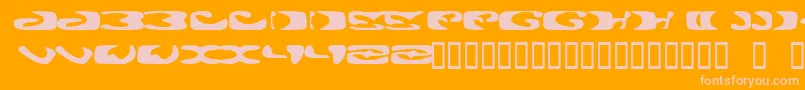 ALIE    Font – Pink Fonts on Orange Background
