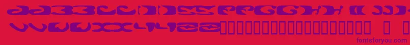 ALIE    Font – Purple Fonts on Red Background