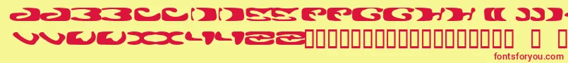 ALIE    Font – Red Fonts on Yellow Background