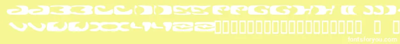 ALIE    Font – White Fonts on Yellow Background