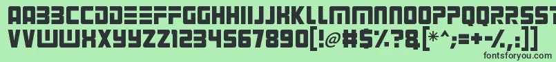 Шрифт Alien Android – чёрные шрифты на зелёном фоне