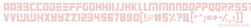 Alien Android Font – Pink Fonts on White Background