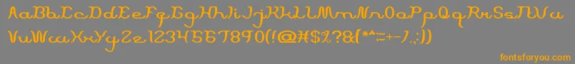 Шрифт ScriptMachine – оранжевые шрифты на сером фоне