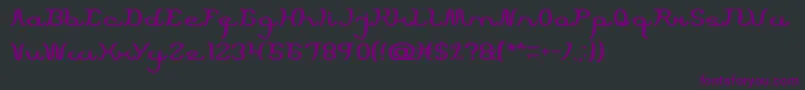 Шрифт ScriptMachine – фиолетовые шрифты на чёрном фоне