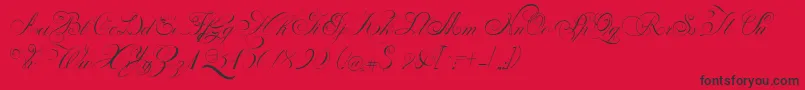 PenabicoLimitedFreeVersion Font – Black Fonts on Red Background