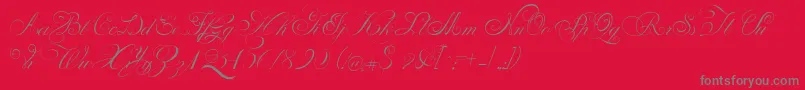 PenabicoLimitedFreeVersion Font – Gray Fonts on Red Background