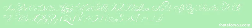 PenabicoLimitedFreeVersion Font – White Fonts on Green Background