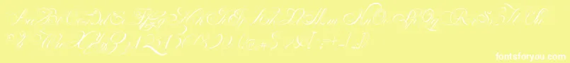 フォントPenabicoLimitedFreeVersion – 黄色い背景に白い文字