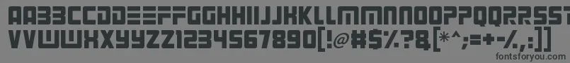 Alien Android Font – Black Fonts on Gray Background
