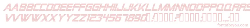 Alien Encounters Bold Italic Font – Pink Fonts on White Background