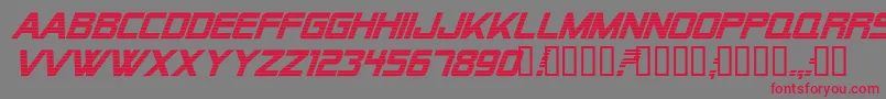 Police Alien Encounters Bold Italic – polices rouges sur fond gris