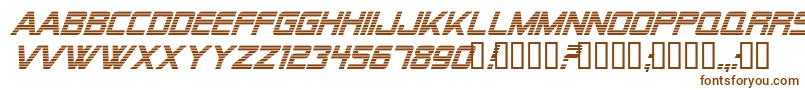 Alien Encounters Italic-fontti – ruskeat fontit