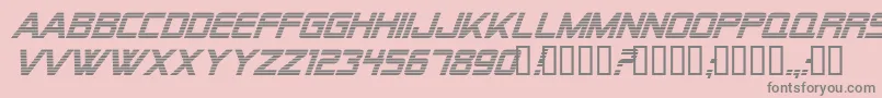Шрифт Alien Encounters Italic – серые шрифты на розовом фоне
