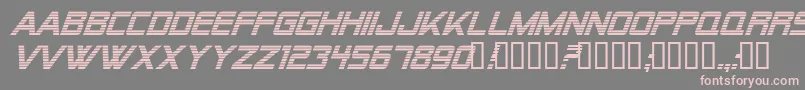 fuente Alien Encounters Italic – Fuentes Rosadas Sobre Fondo Gris