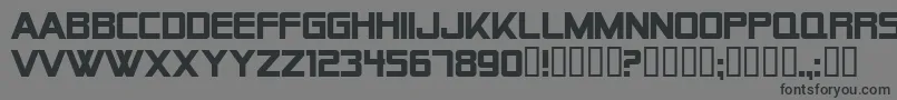 Alien Encounters Solid Bold Font – Black Fonts on Gray Background