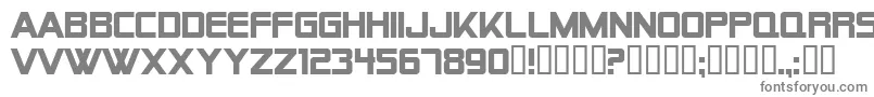 Alien Encounters Solid Bold-fontti – harmaat kirjasimet valkoisella taustalla
