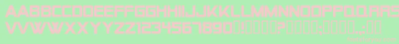 Alien Encounters Solid Bold Font – Pink Fonts on Green Background
