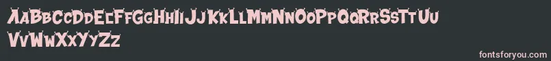 ALIEN INVASION DEMO Font – Pink Fonts on Black Background