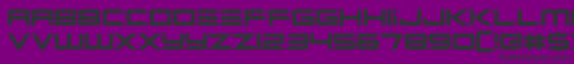 Alien Mine Font – Black Fonts on Purple Background