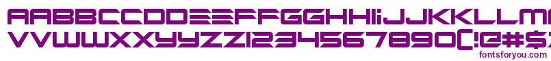 Alien Mine Font – Purple Fonts on White Background