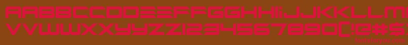 Alien Mine Font – Red Fonts on Brown Background