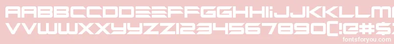 Alien Mine Font – White Fonts on Pink Background