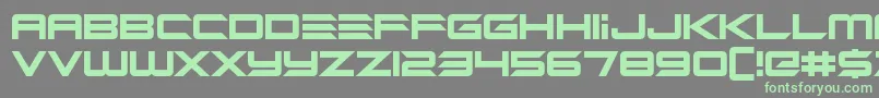 Alien Mine Font – Green Fonts on Gray Background